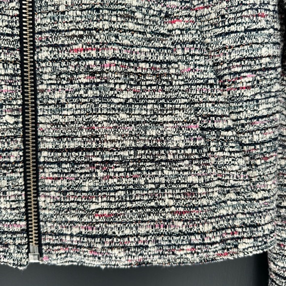 Theory Women's Tweed Moto Jacket Blazer Multicolor Size Small - Picture 5 of 7